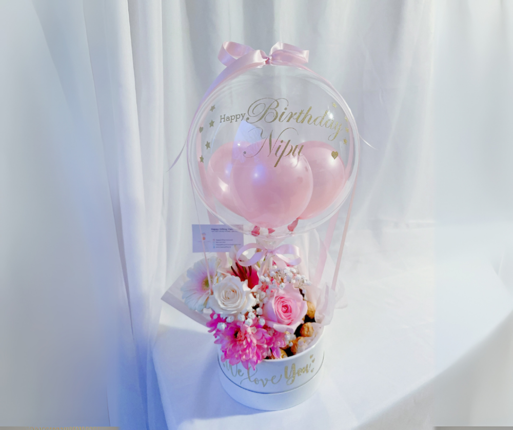Mini Hot Air Balloon - Pink